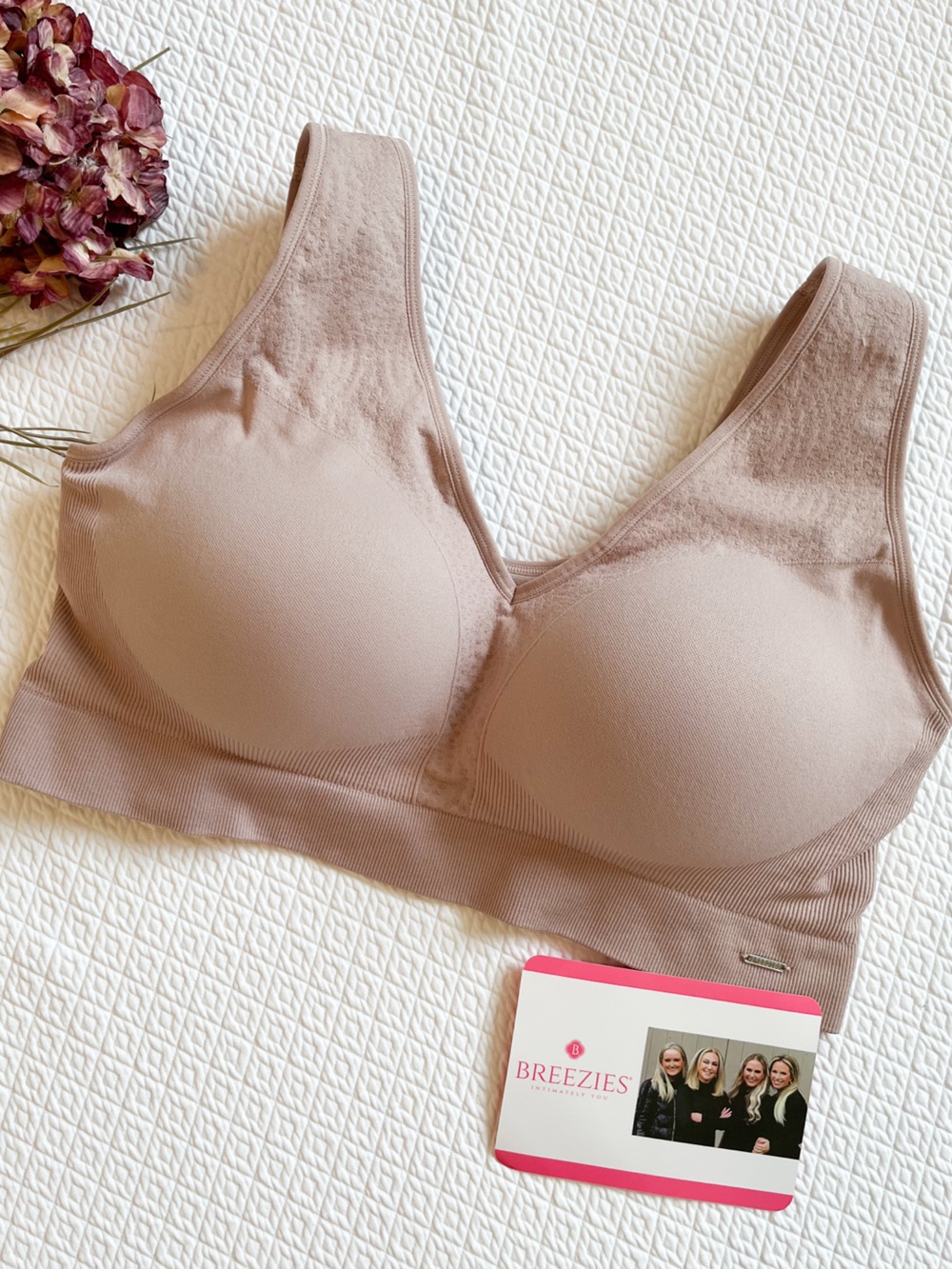NEW Breezies Seamless Wireless Jacquard Back Smoothing Bra Size 1X